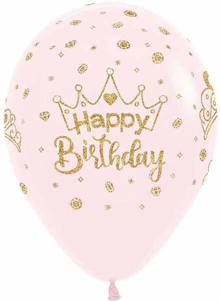 HBD CROWNS PSTL PINK 11" SEMPERTEX 50/BG