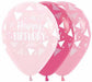 HBD TRIANGLES PINK 11" SEMPERTEX 50/BG