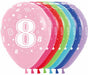 Sempertex Number 8 Assorted 11-Inch Latex Balloons, 50 Count