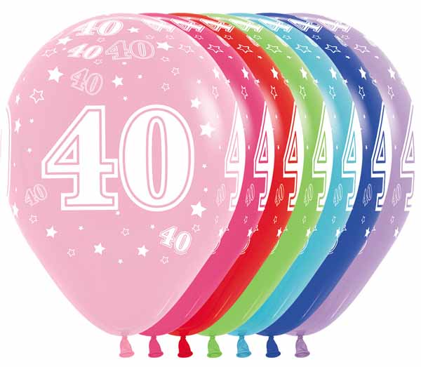 NUMBER "40" ASST 11" SEMPERTEX 50/BG