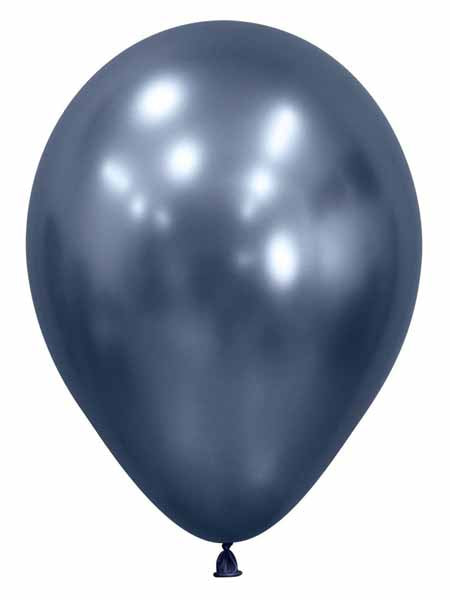 Sempertex 11" Reflex Galaxy Blue Latex Balloons, 50 Pack