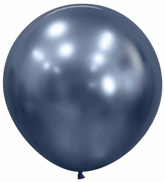 Sempertex 24-Inch Reflex Galaxy Blue Latex Balloons, 10 Pack