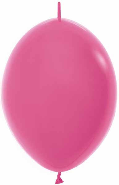 Sempertex Fuchsia 6-Inch Link-O-Loons Latex Balloons, 50 Count
