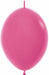 Sempertex Fuchsia 6-Inch Link-O-Loons Latex Balloons, 50 Count