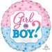 "Ultimate Gender Reveal Package: 18" Round Balloon With Confetti And Smoke Bombs"