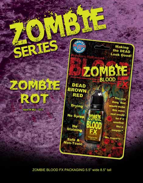 Tinsley Transfers Zombie Rot Drying Blood