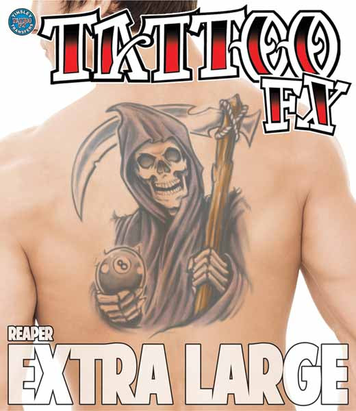 Tinsley Transfers Extra Large Reaper Tattoo