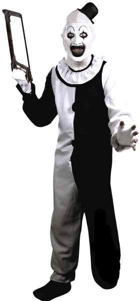 Terrifier Art the Clown Clean Costume, Large