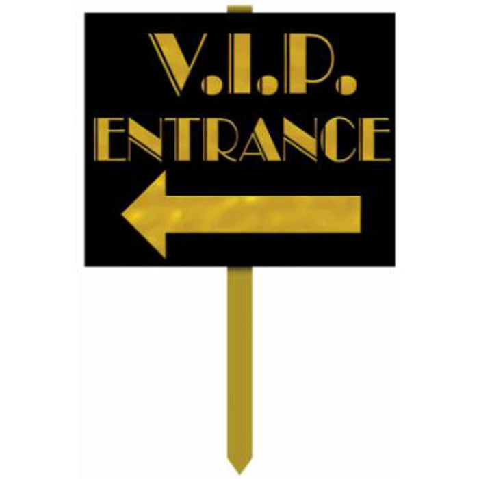 V.I.P. Entrance Yard Sign - 12"X15"