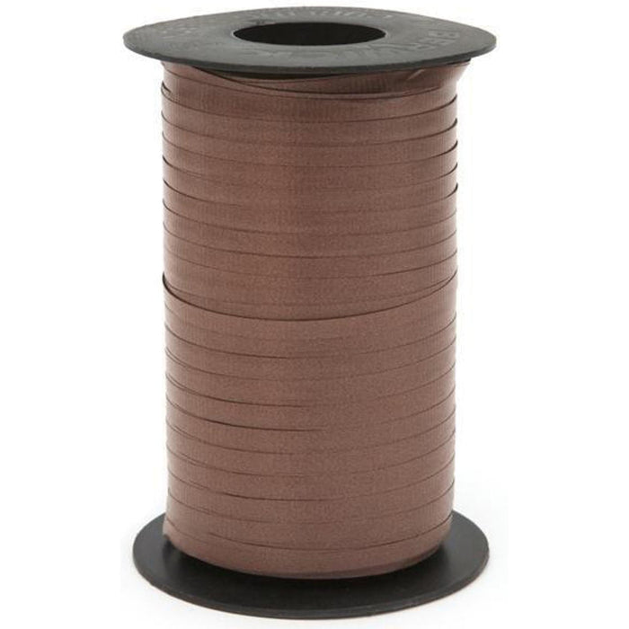 "Versatile Chocolate Brown Curl Ribbon - 250 Yds"