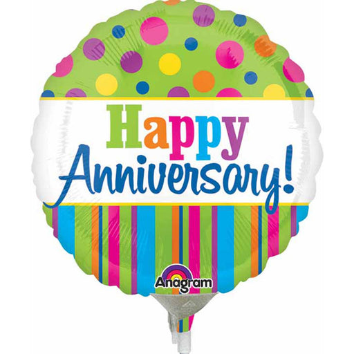 "Vibrant 9" Anniversary Mylar Balloon"