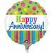 "Vibrant 9" Anniversary Mylar Balloon"