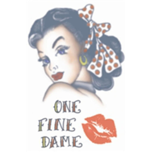 Vintage Temp Tattoo Hottie Girl 1940