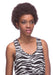 Brown Mini Afro Costume Wig