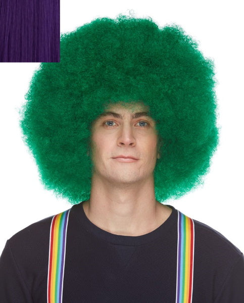 Purple Afro Costume Wig