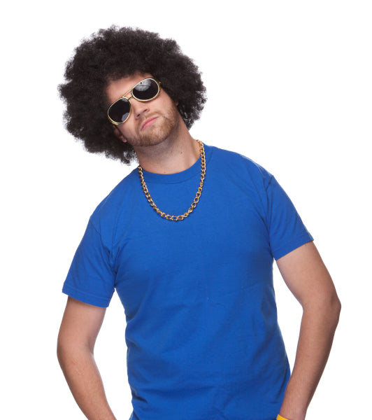 Black Afro Costume Wig