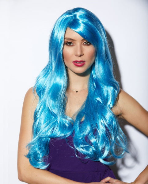 Carmen Cool Blue Costume Wig