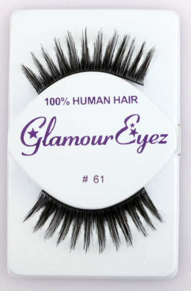Glamour Eyez Black False Eyelashes, Regular #61