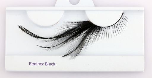 Glamour Eyez Black Feather False Eyelashes
