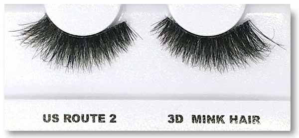 Black 3D Faux Mink Eyelashes, Style CL 2