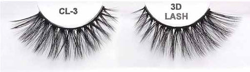 3D Faux Mink Black Eyelashes, Style CL 3