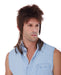 Brown Mullet Costume Wig