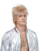 British Rockstar Costume Wig in Mixed Blonde