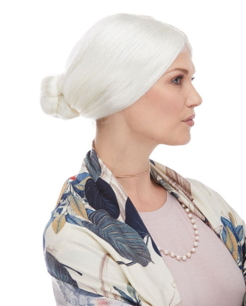 White Mrs. Claus Costume Wig