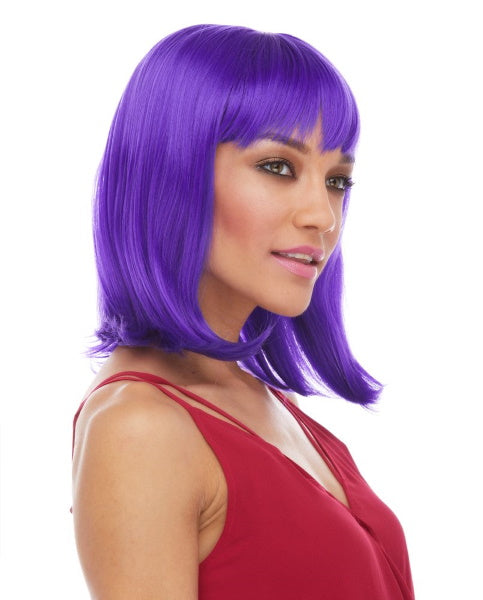 Purple Doll Costume Wig