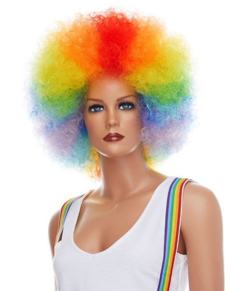 Rainbow Clown Wig