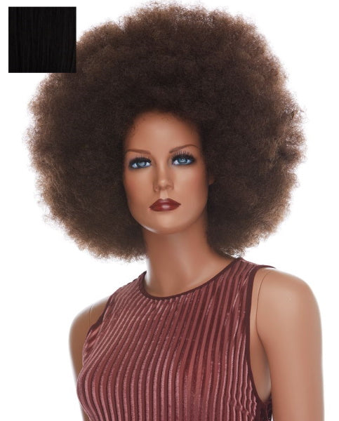 Jumbo Black Afro Costume Wig