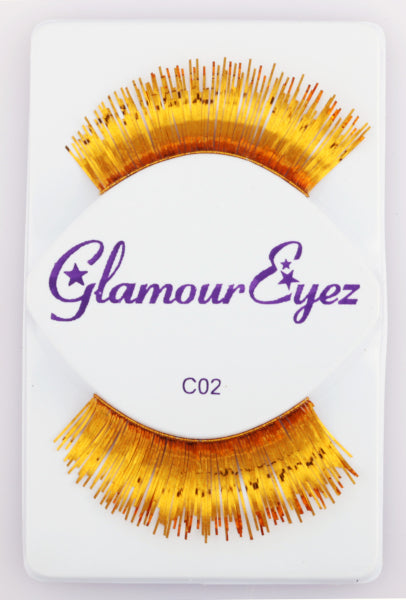 Glamour Eyez Gold False Eyelashes C02 Regular