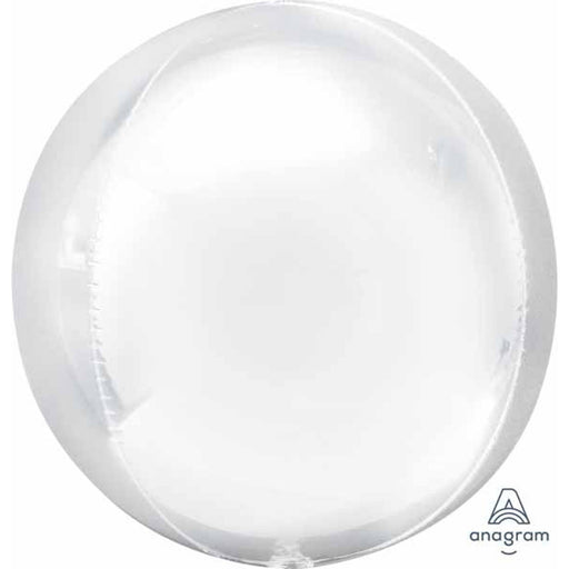 "White Orbz 16" Solid Balloon - Perfect For Any Occasion!"