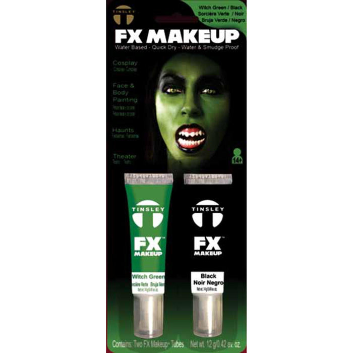 "Witch Green/Black Fx Makeup"