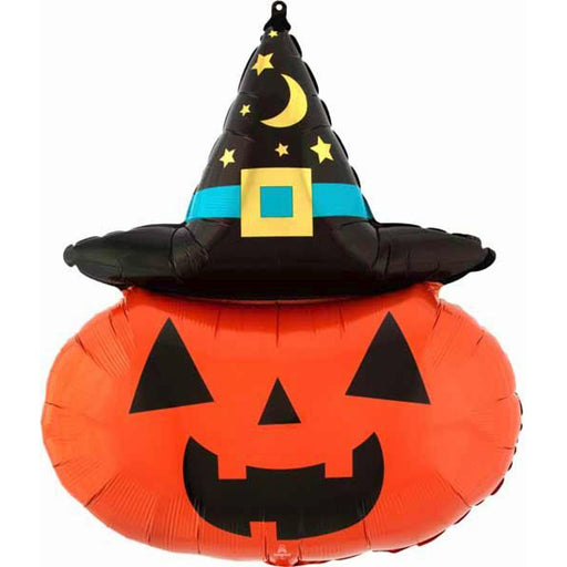 Halloween Witchy Pumpkin Foil Balloon - 28"