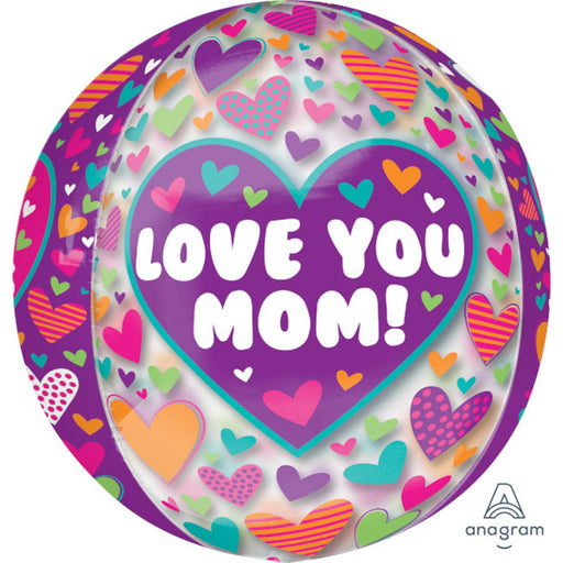 Happy Mother's Day Playful Hearts Orbz XL Balloon (3/Pk)