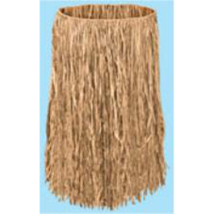 Xl Raffia Hula Skirt - Natural Finish - 42"X28"