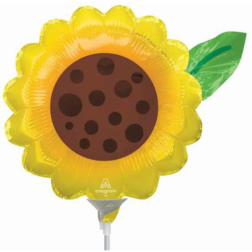 "Yellow Sunflower Mini Shape A30 – Foil Decorative Balloon For Events And Gifts"