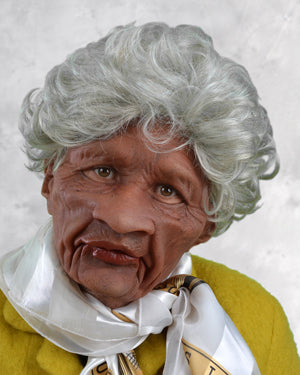 Zagone Studios Auntie Latex Mask with Hair