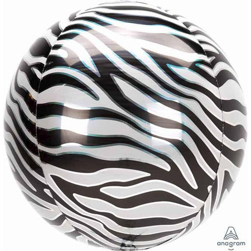 Zebra Print Animalz Balloon - 16" Orbz Xl G20 Pkg