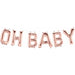 Oh Baby Rose Gold 16-Inch Letter Balloon Kit