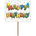 Happy Birthday Yard Sign, 12 x 15 Inches