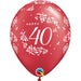 11"40TH ANNIVERSARY DAMASK PRL RUBY 50/B