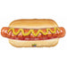 32-Inch Mighty Bright Hot Dog Foil Balloon