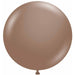 TUFTEX 24-Inch Cocoa Latex Balloons, 25 Count