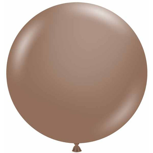 TUFTEX 36-Inch Cocoa Latex Balloons, 2-Pack