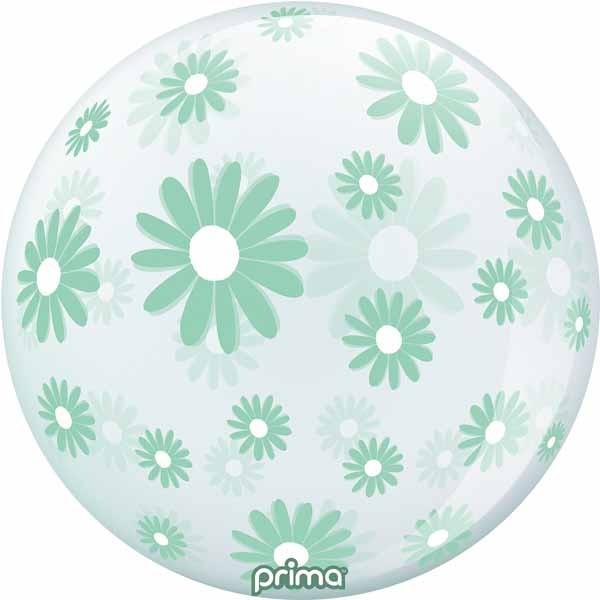 Prima Mint Daisies 20-Inch Sphere Balloon