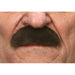 Dark Brown Costume Moustache, 7 cm