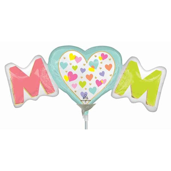 Playful Brights Mom Mini Shape Foil Balloon