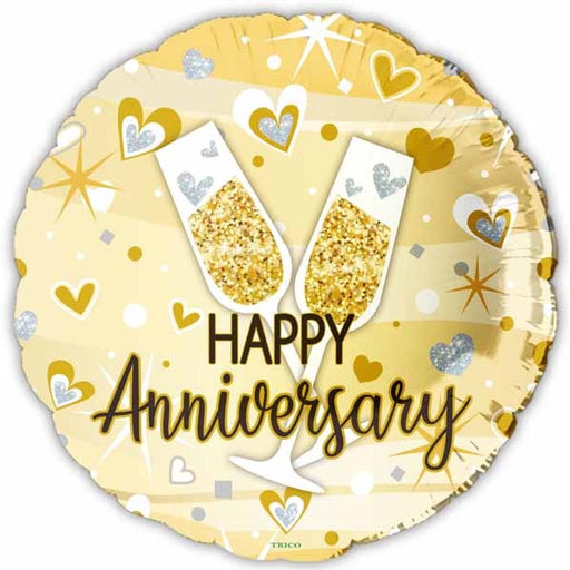 18" Happy Anniversary Foil Balloon